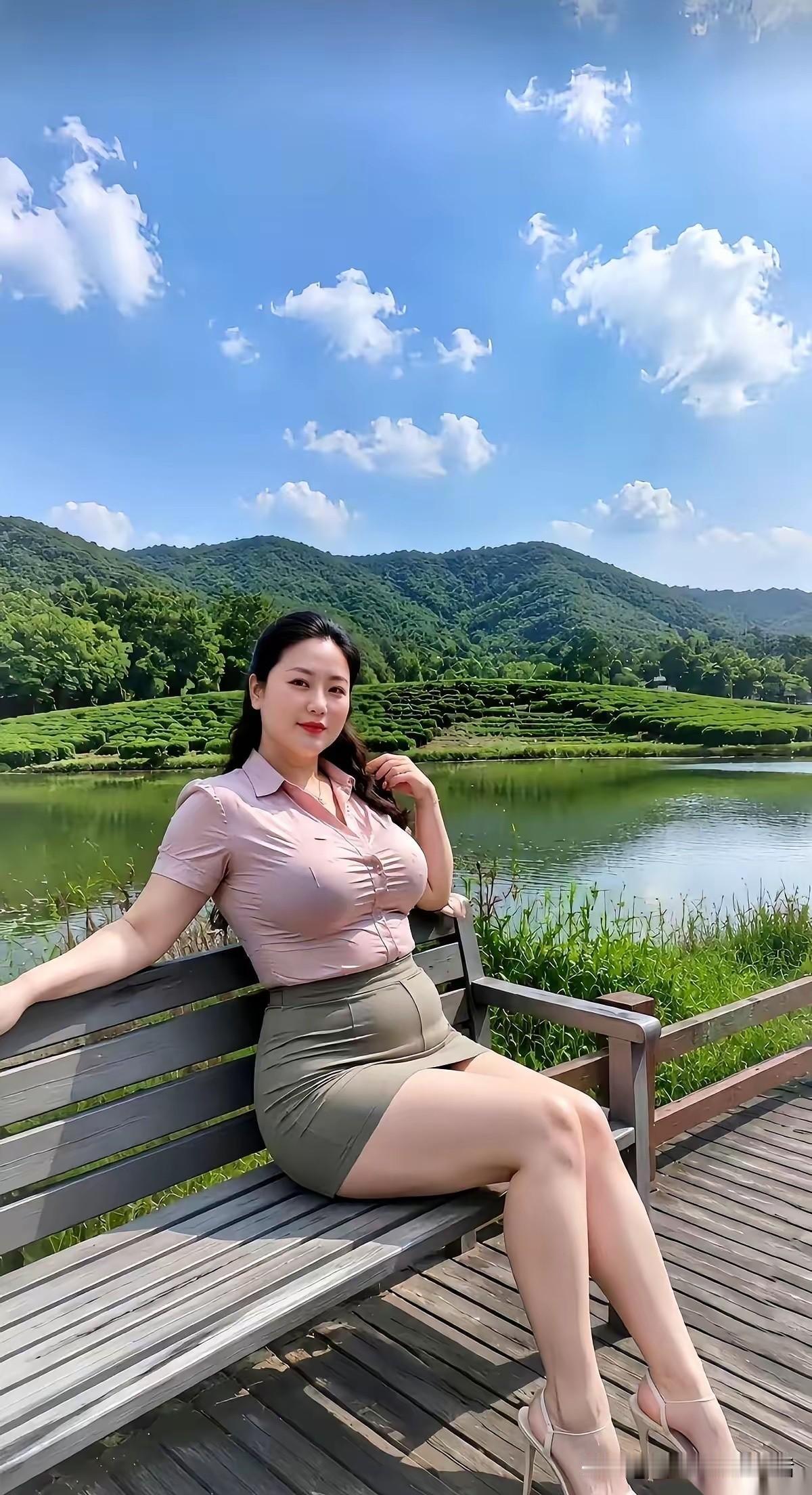 坐在湖边长椅上晒太阳，这感觉简直绝了！阳光暖暖地洒在身上，像被一双温柔的手轻抚。