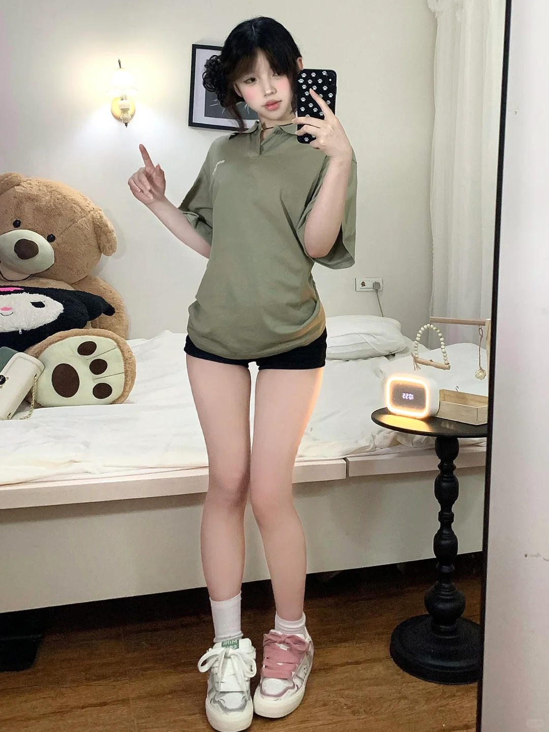 今天是单个丸子头
