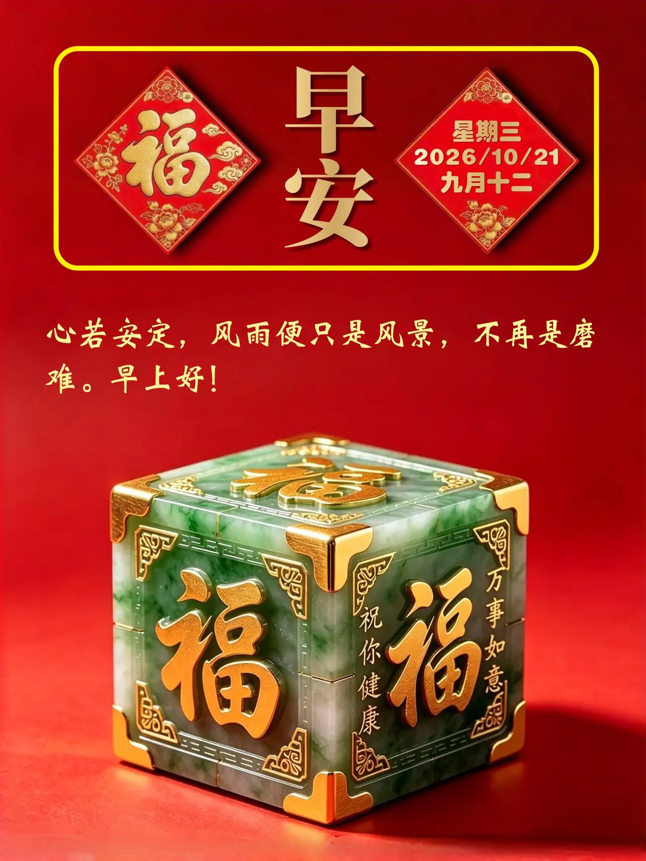 每日打卡祝福作者加速成长计划愿这温柔的秋日清晨，带给你好心情、好运气、好光景。周