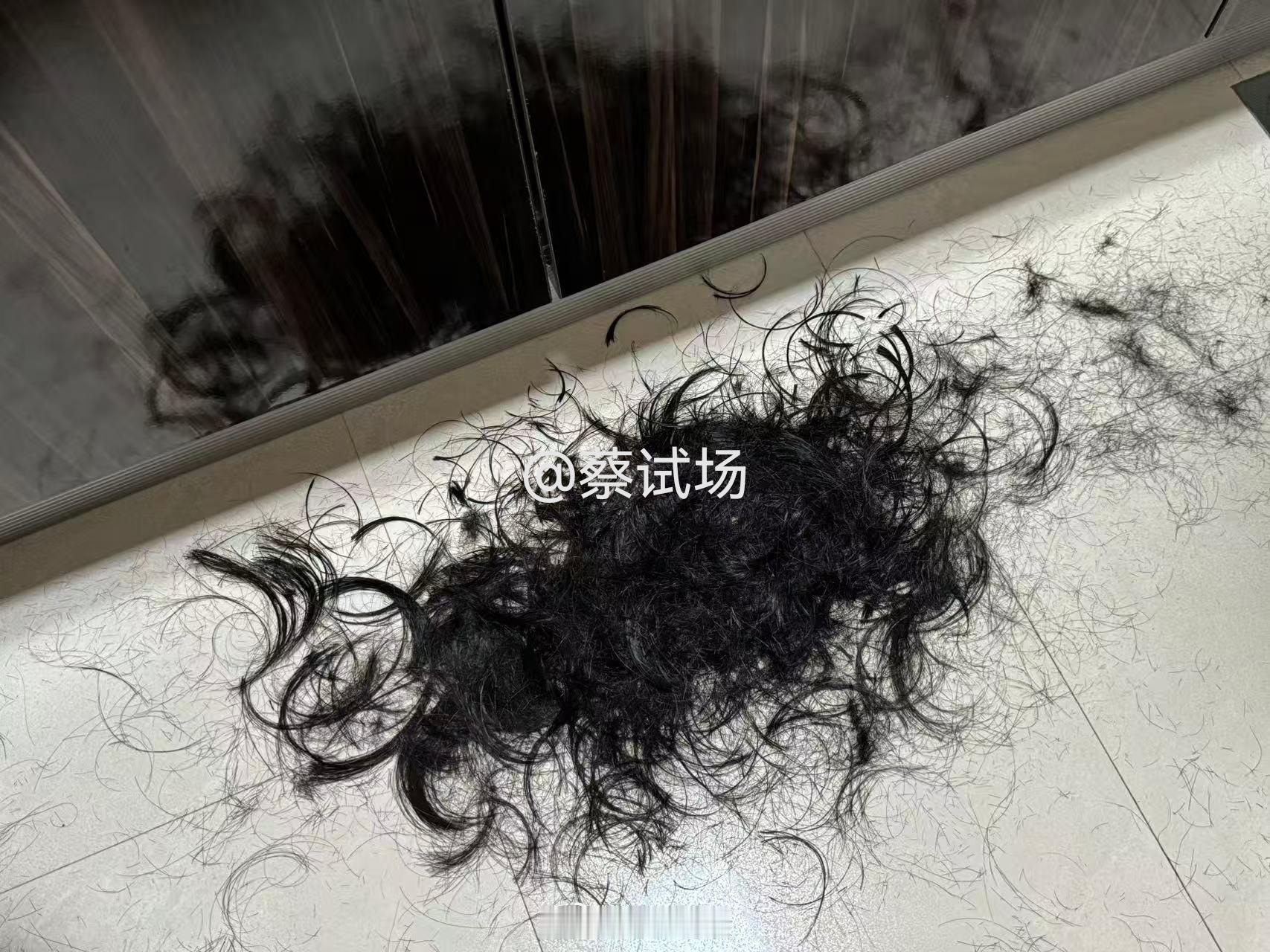第一次自己理发。实在太长了，热死，难洗，费洗发水。之所以一拖再拖，是因为每次去店