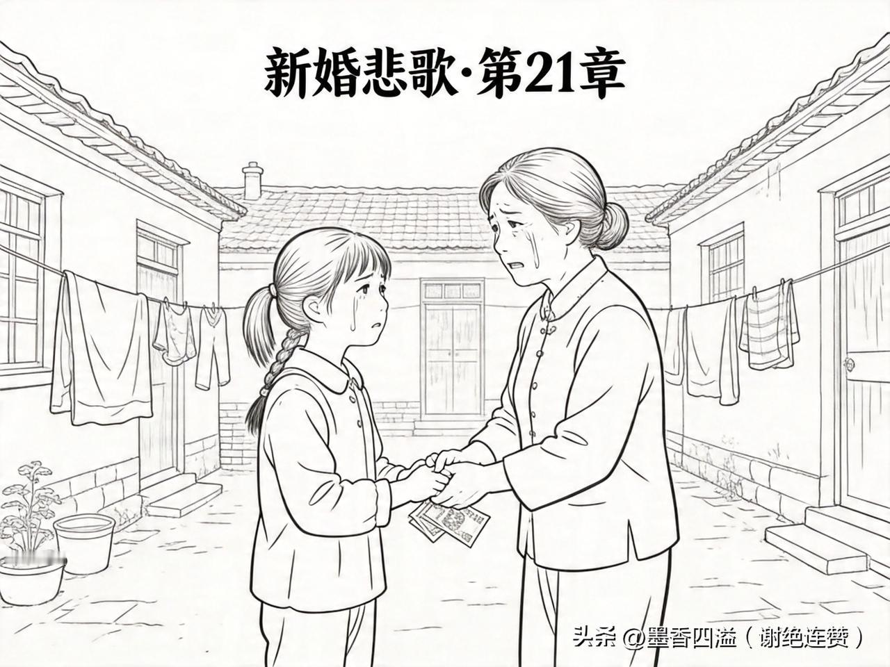 乡土小说：新婚悲歌（下卷）21

第21章：俺娘说，跟俺回去吧，闺女。

---