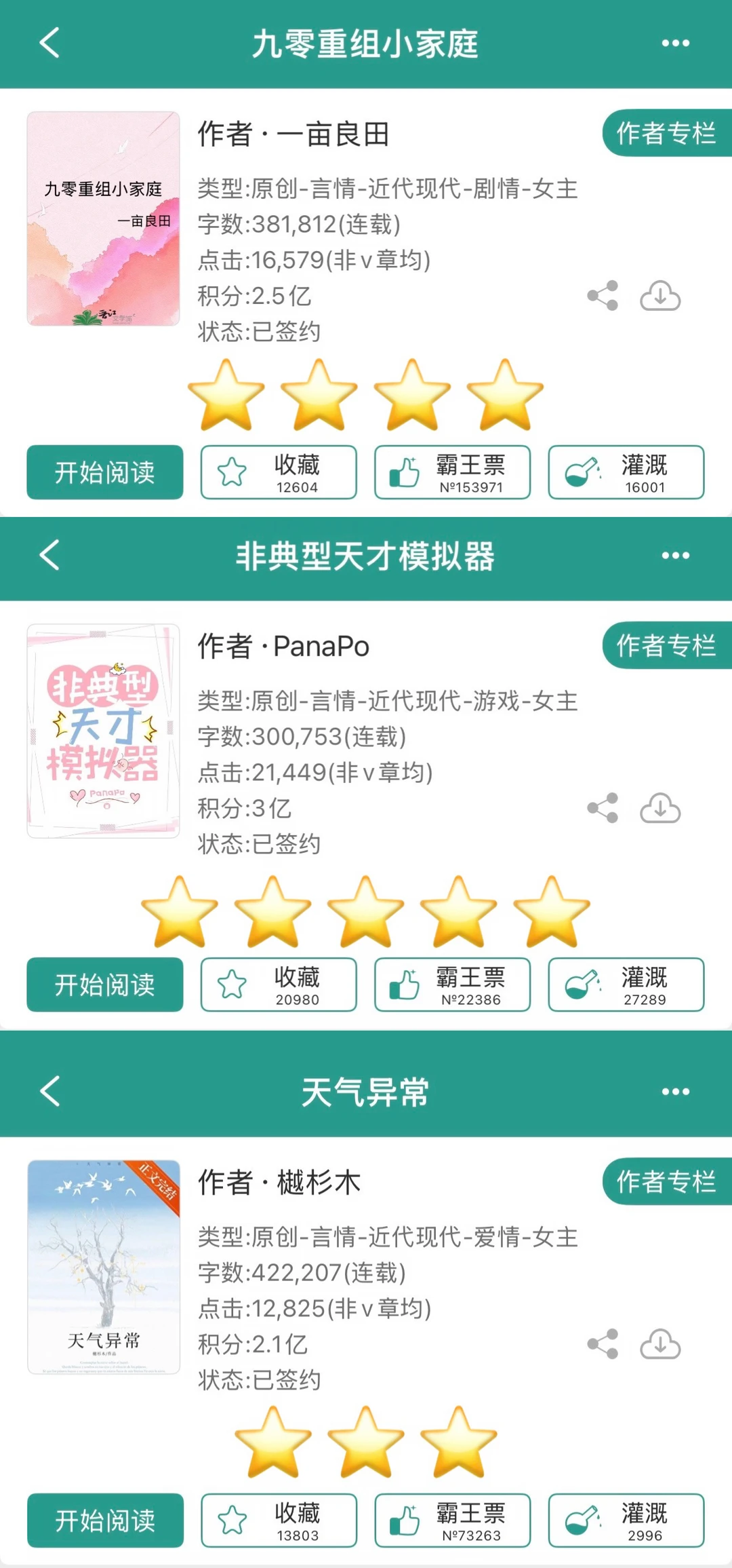 最新的VIP强推书单你喜欢看哪本？