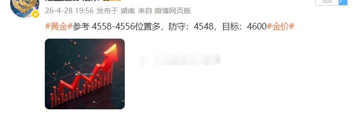 黄金4558位置多，现行情如期上涨，现报价4592位置，多单顺利浮盈340个点，