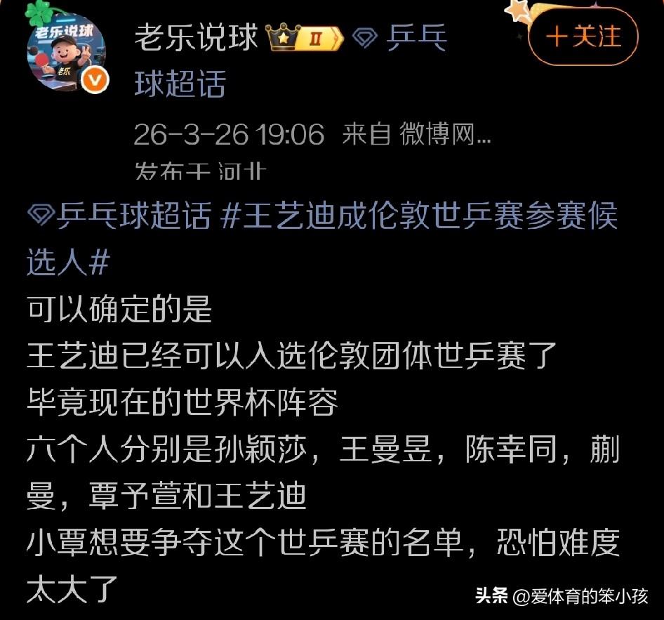 相信很多国乒球迷都已经注意到了一点，那就是王艺迪作为国乒女队的五大主力之一，在经