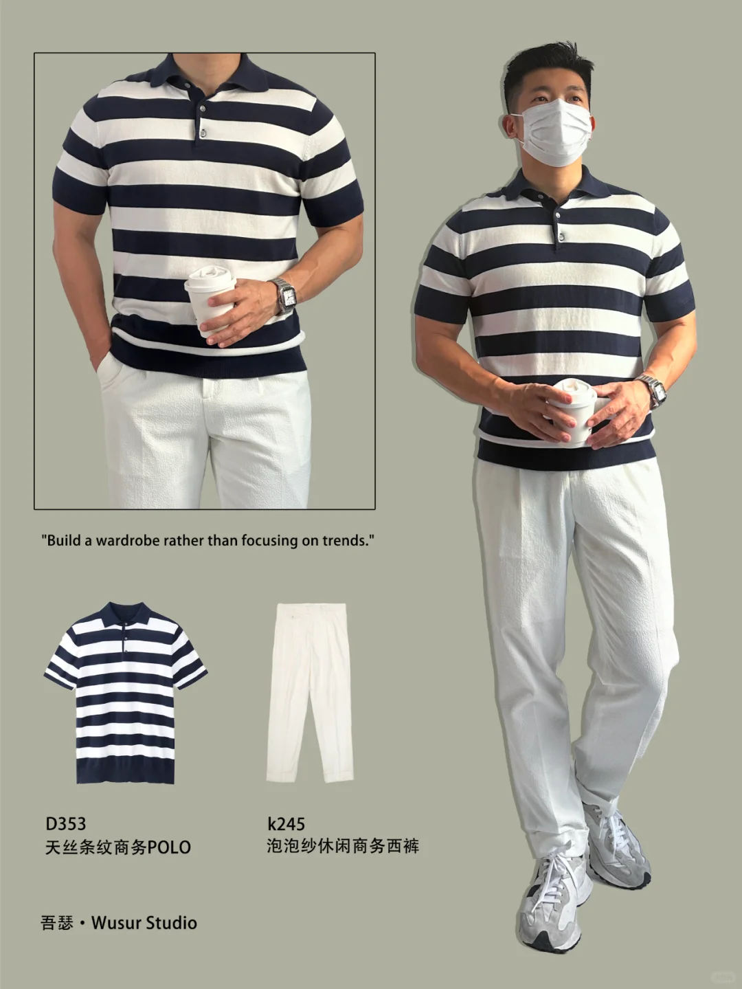 夏季男生通勤休闲两不误|一周穿搭不重样