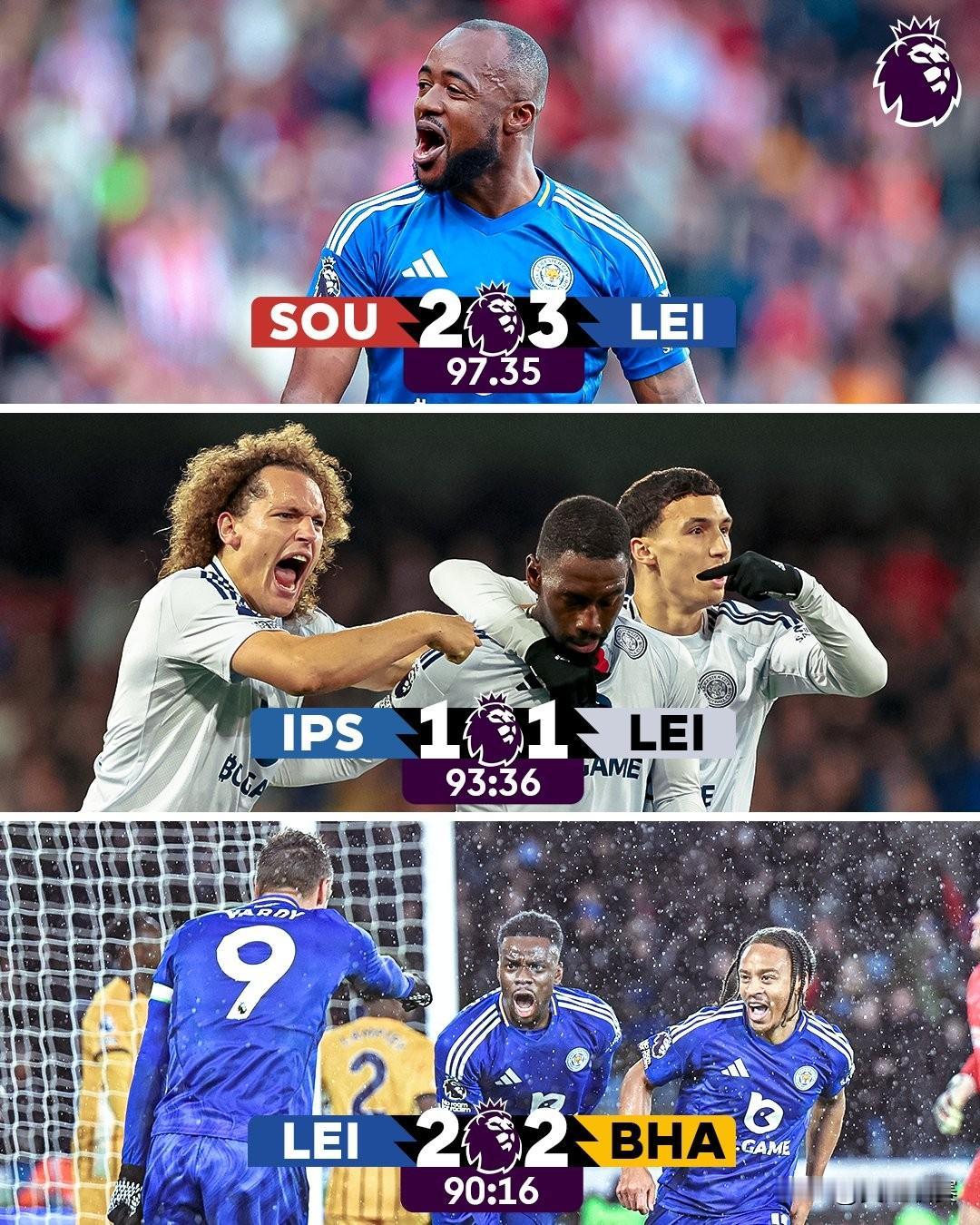 玩儿的就是心跳🦊

蓝狐本赛季英超已三次上演补时绝杀/绝平