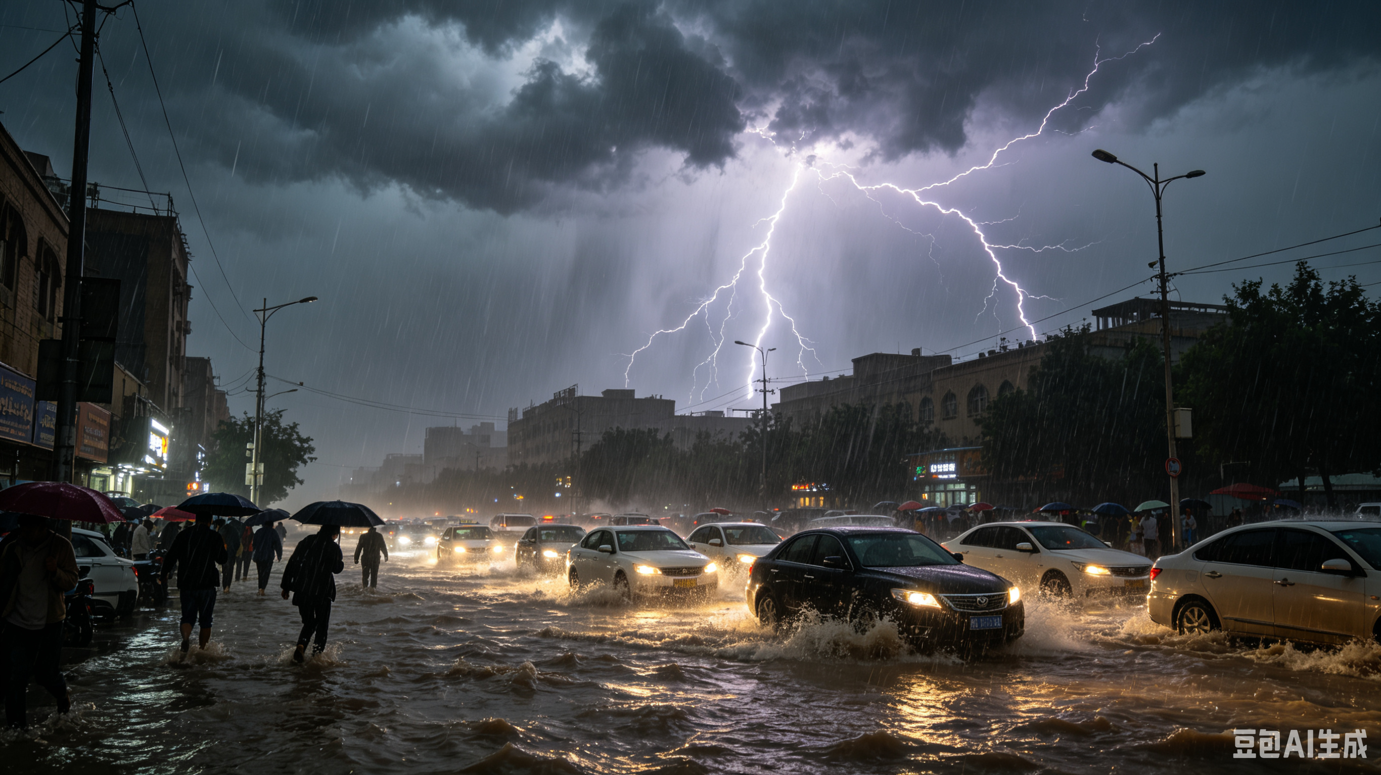 和田破纪录的暴雨后受冷空气和暖湿气流共同影响，新疆多地出现极端强降雨，和田首当其