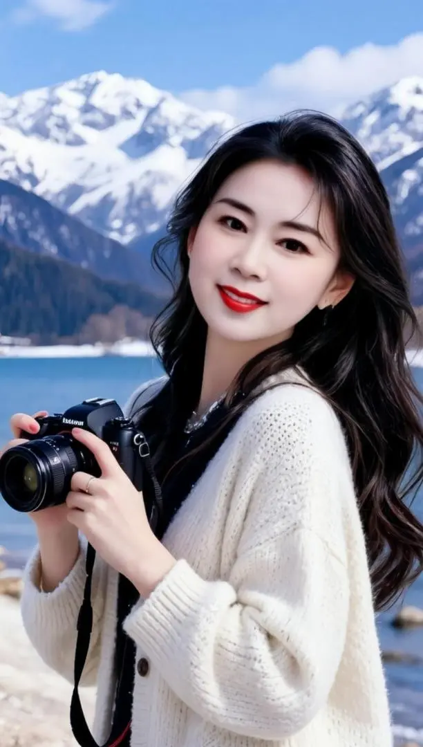 AI湖畔摄影风 ai创作