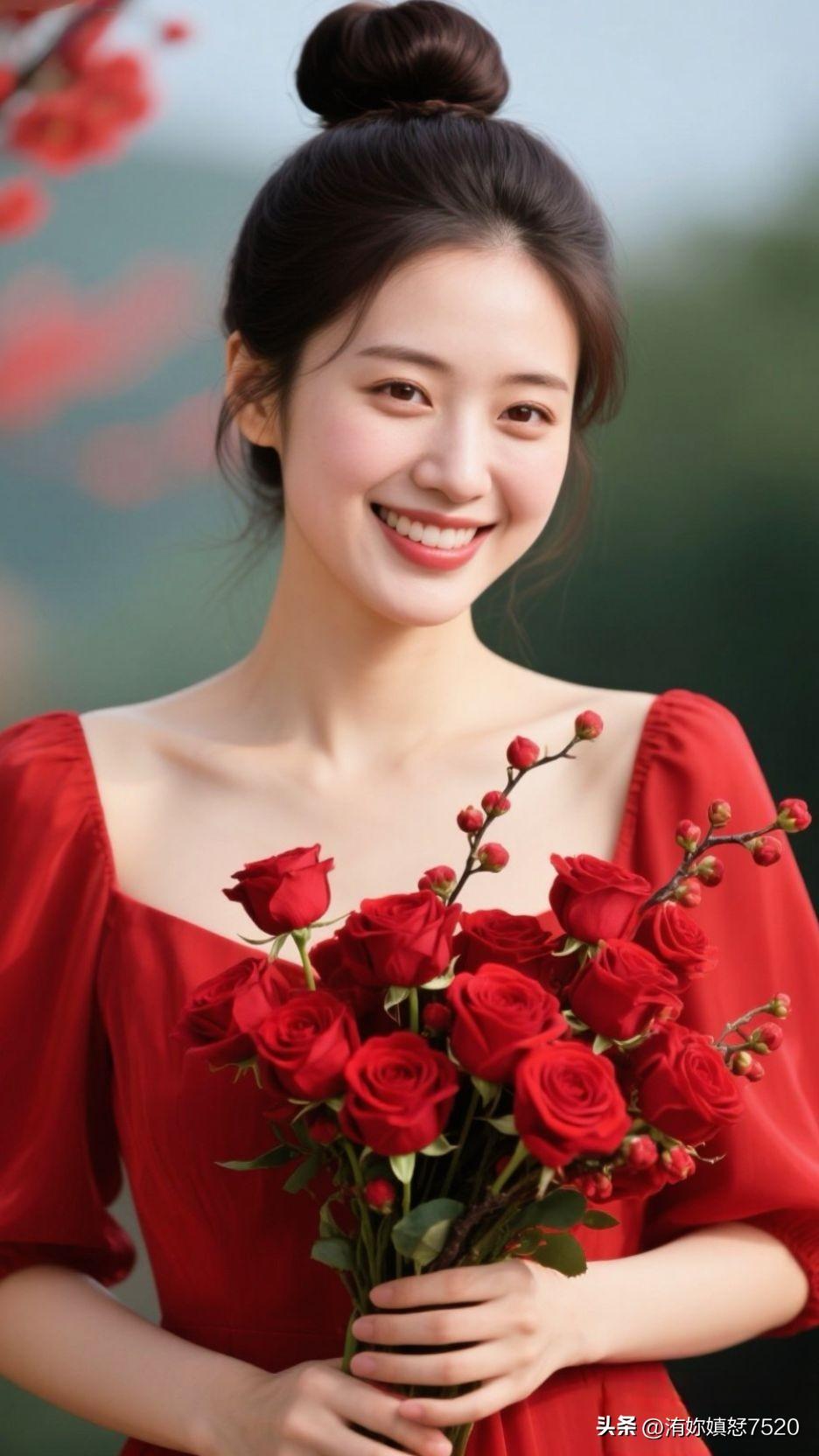 ✨ 把玫瑰的艳、绸缎的柔织进呼吸，她的存在，就是春日写给心动的情诗。三八女神节快