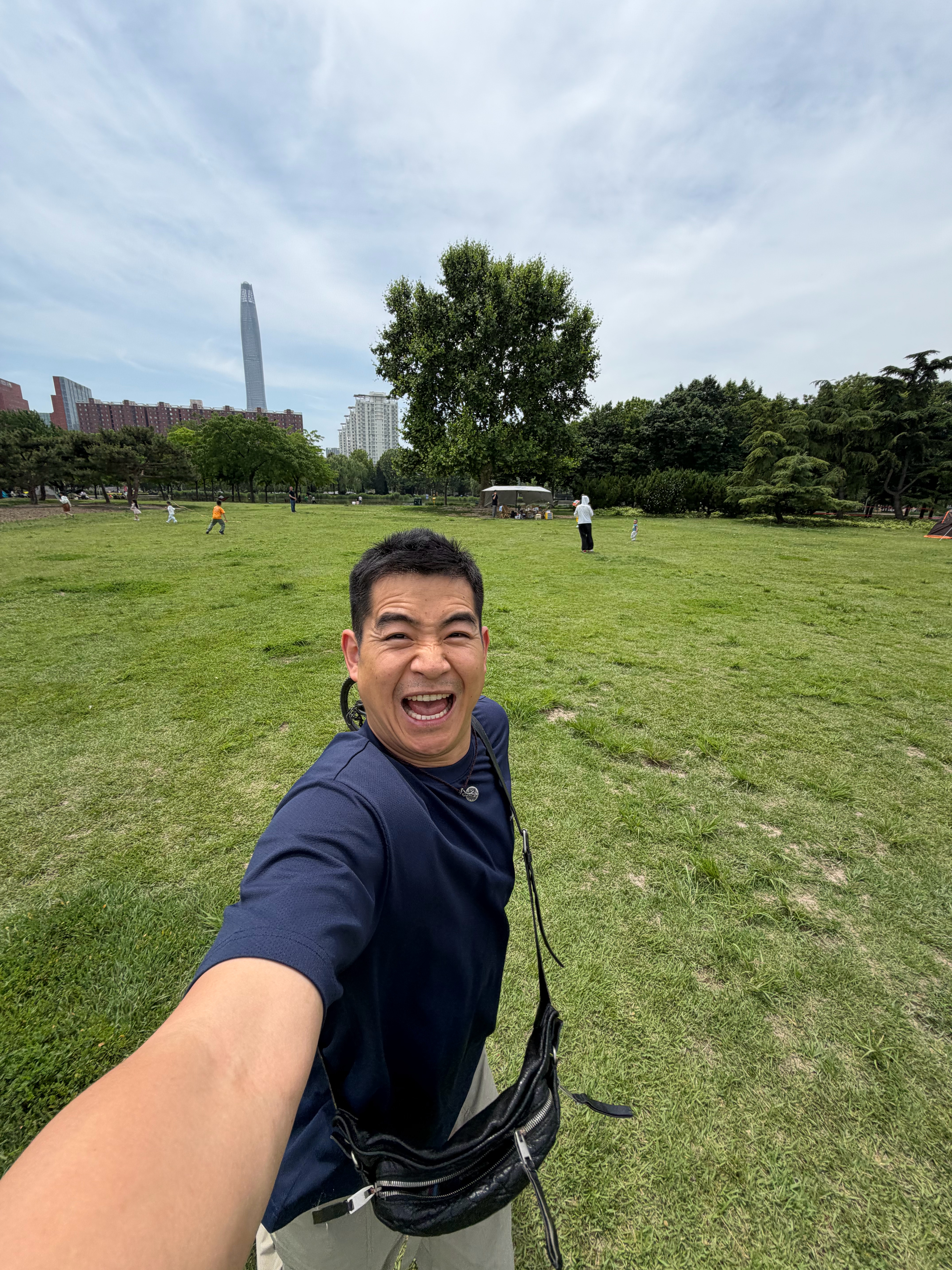 阿达～ 晒太阳咯 天津·泰丰公园