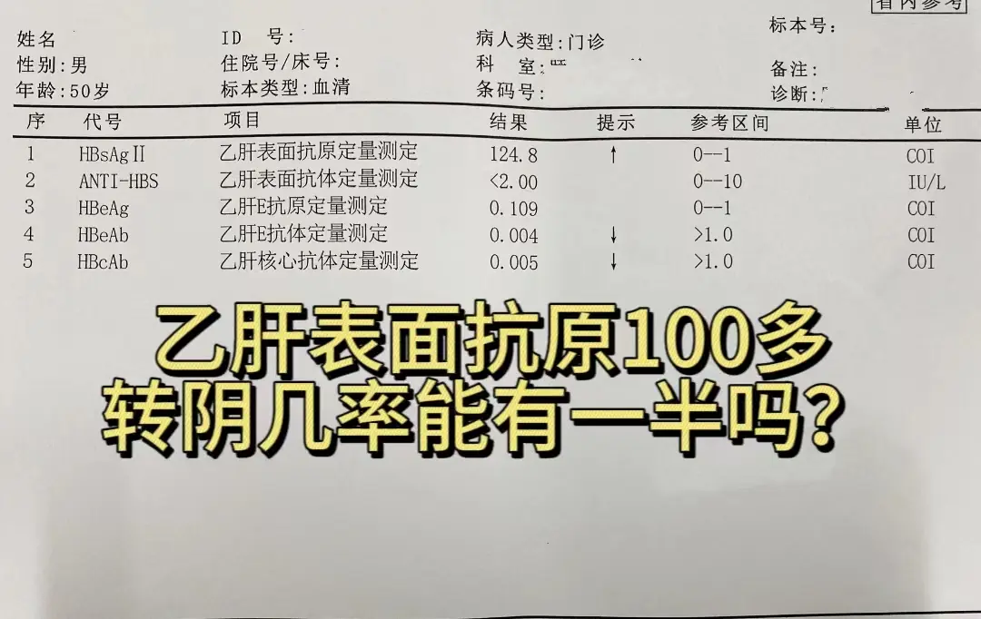 昨天有位河南大哥做车来我们这看病，拿着他做的化验单问我：乙肝表面抗原一...