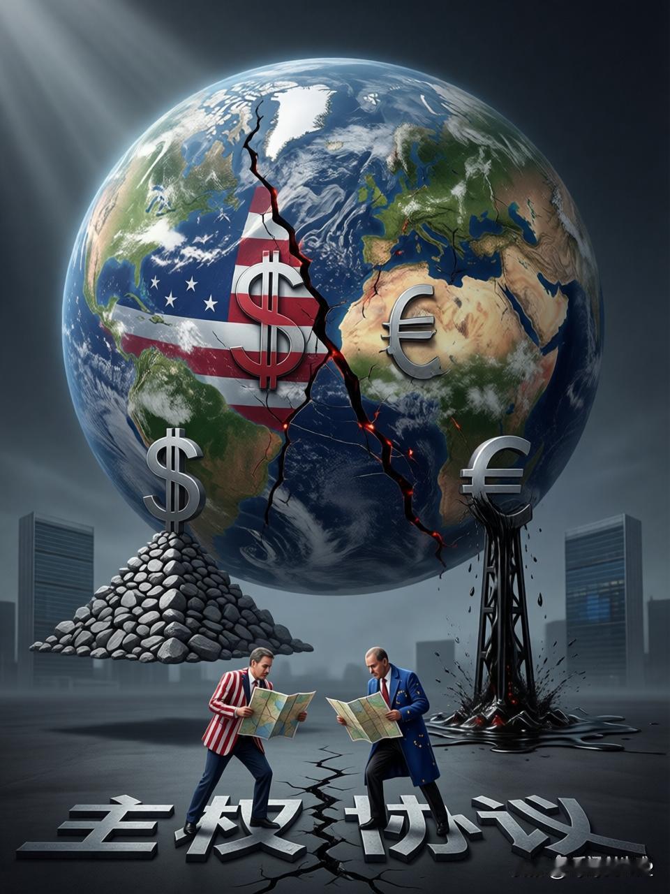 美欧分账没有谈拢，引发的摩擦

大国之间的博弈往往围绕着全球资源与利益的分配展开