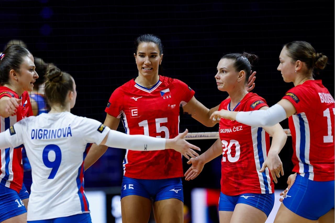 2026年世界女排联赛塞尔维亚贝尔格莱德站保加利亚女排vs捷克女排第三局：19-