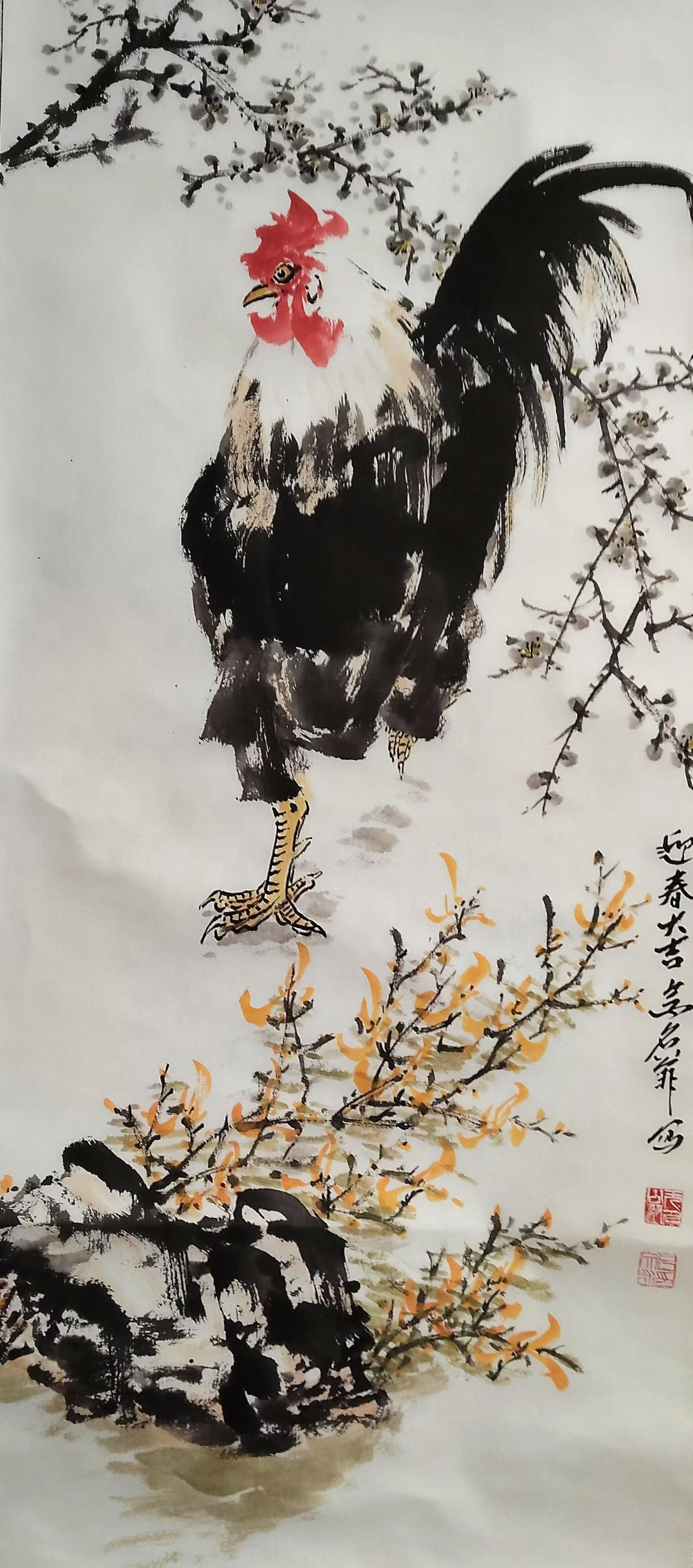 请欣赏吕文云先生的画作＿迎春大吉