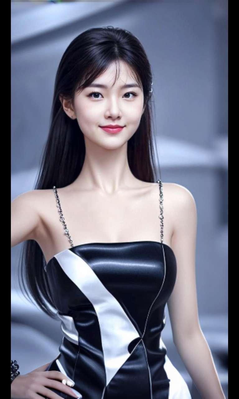 AI扩图 AI华丽佳人