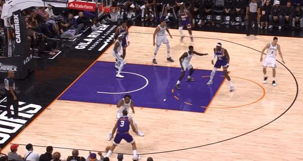 狄龙-布鲁克斯观察：疯狂单打高效砍下26分，率残阵太阳取胜P1狄龙接球后见扑防的