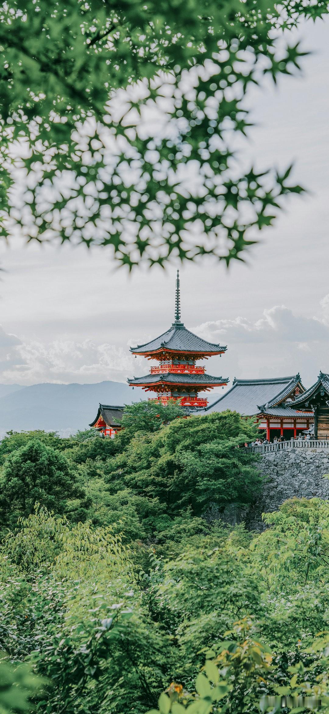 这是一座风景如画的寺庙，好美啊！