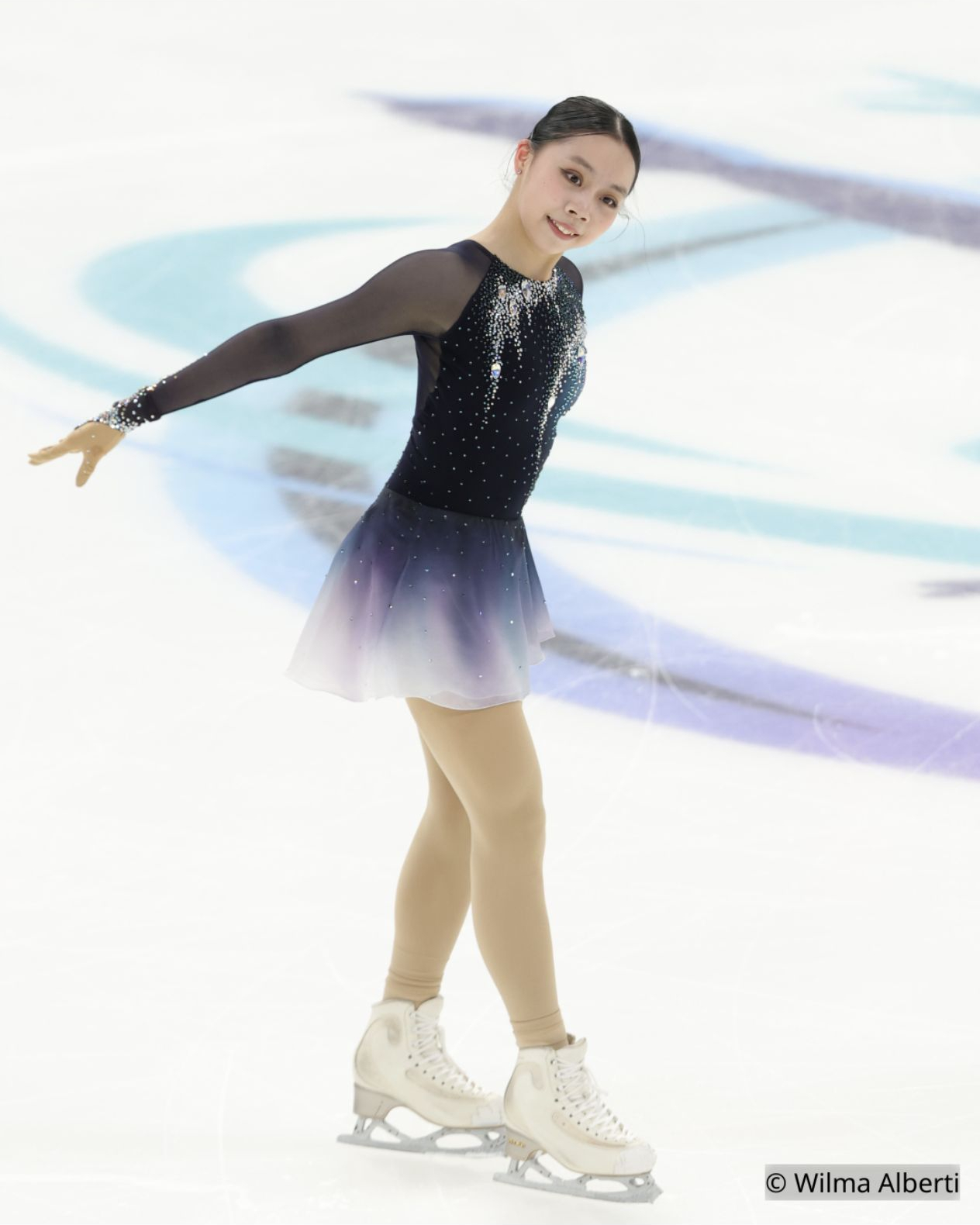 王一涵 六六 自由滑图片📸Wilma Alberti 2026年世界青少年花样