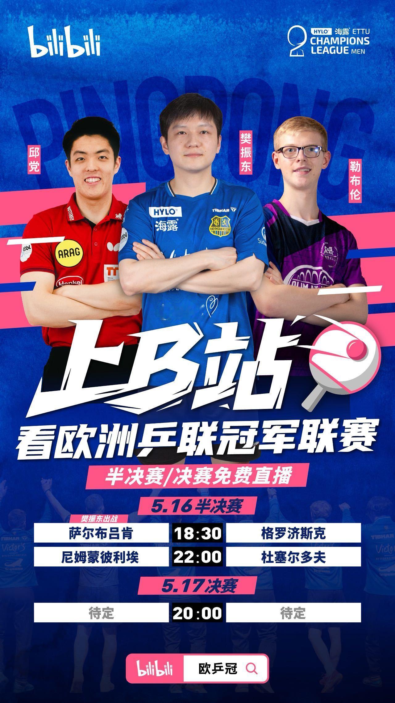 樊振东带动乒乓球联赛全球化 樊振东的影响力无需多言，上阿b搜欧乒冠预约直播，16