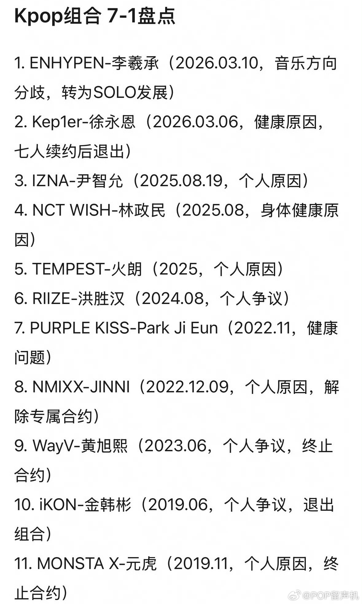 七人男团魔咒现存的7人男团NCTDREAM和BTS会有人员变化吗 