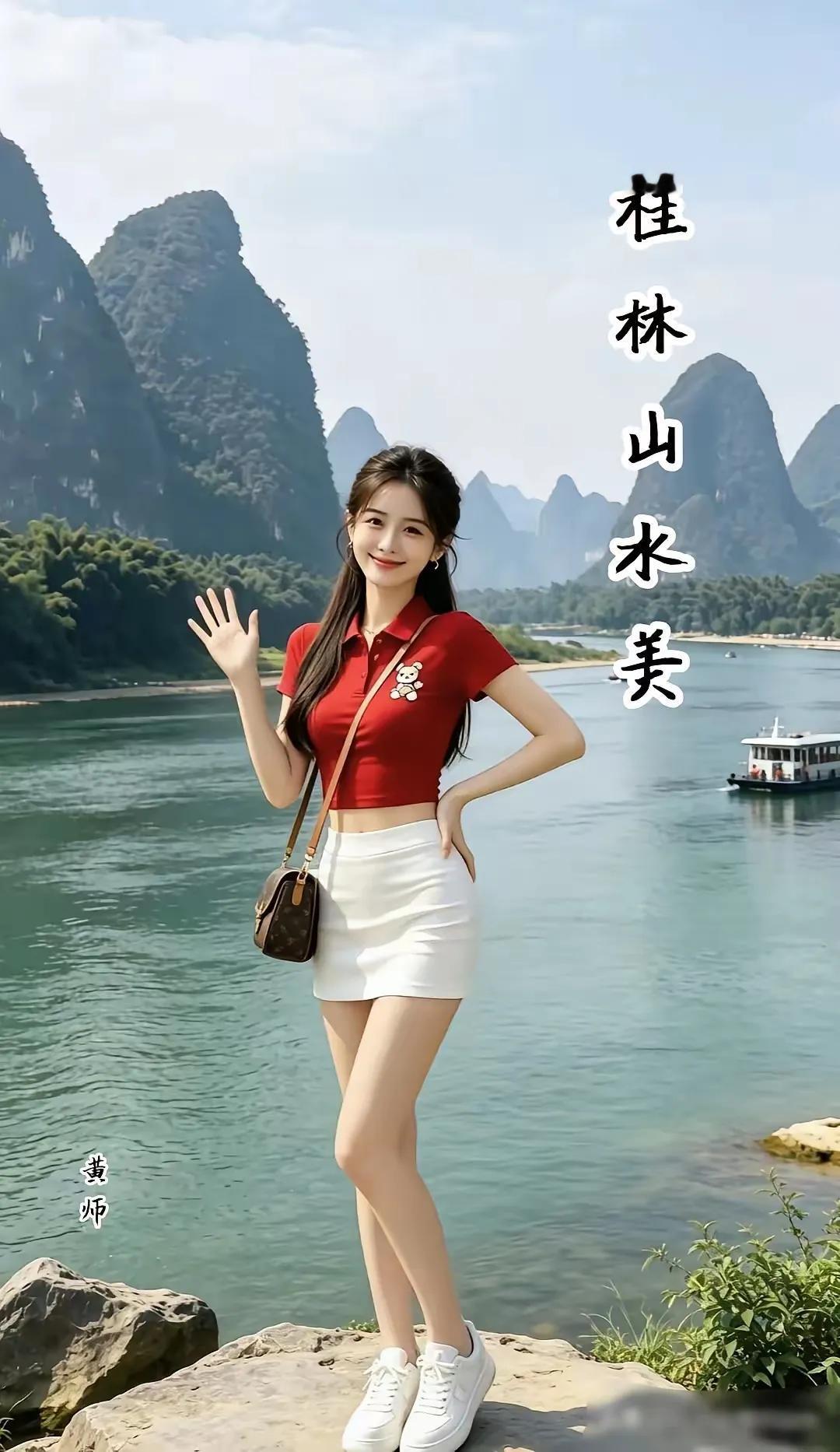 有山亦有水，
苏杭景优美。
佳丽拍下照，
一游心无悔。