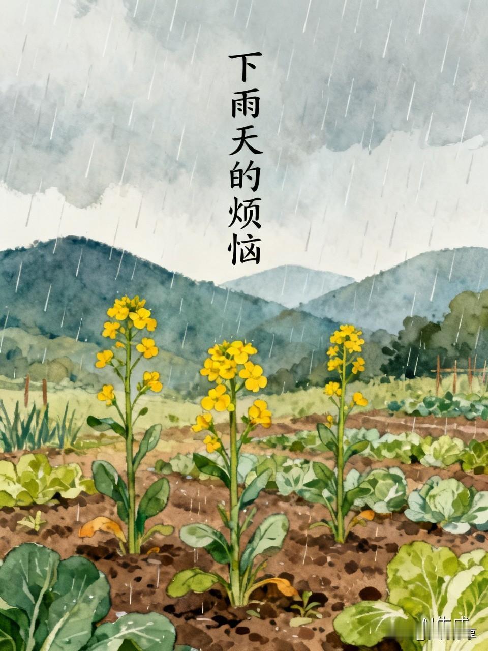 今天又是下雨天，湖南邵阳新宁县下雨下了半个月了，地里种的菜死了不少，比如黄瓜一直