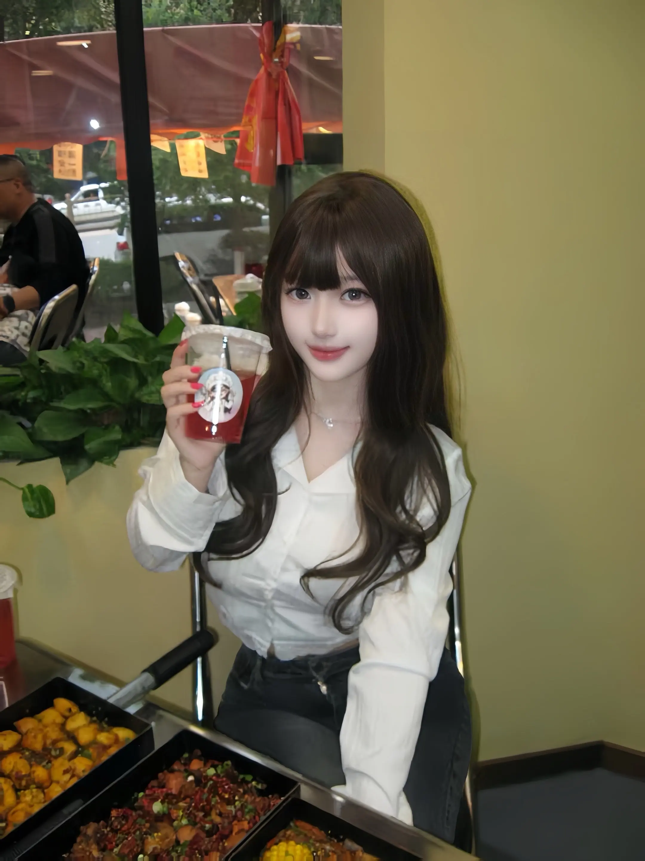 长长的头发 短短的指甲