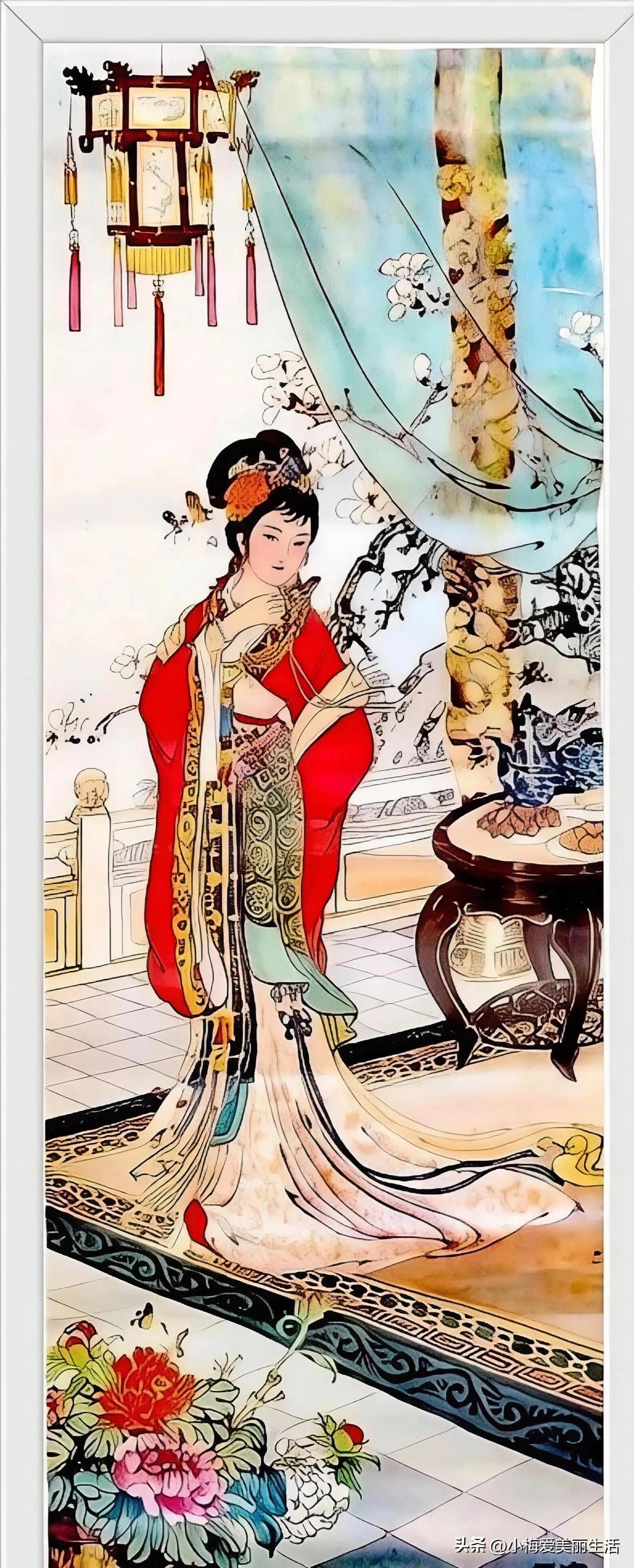 红袖添香夜，月色满庭芳。