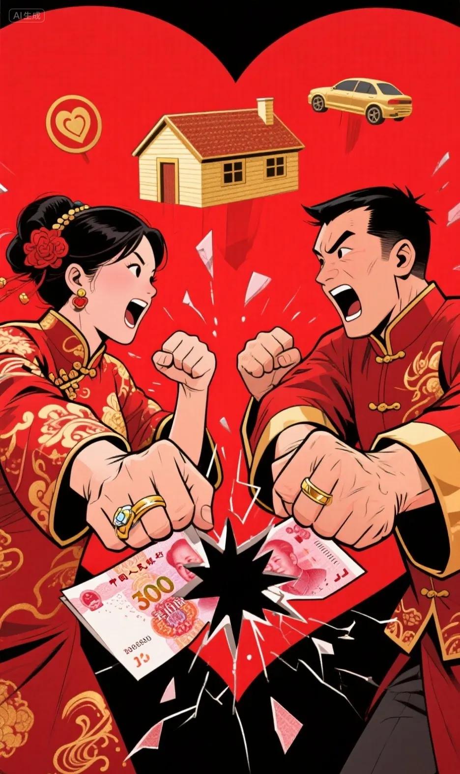 30万彩礼刚到账3天，钱还没捂热，男友的算盘珠子就蹦我脸上了：

今天讲：“唉！