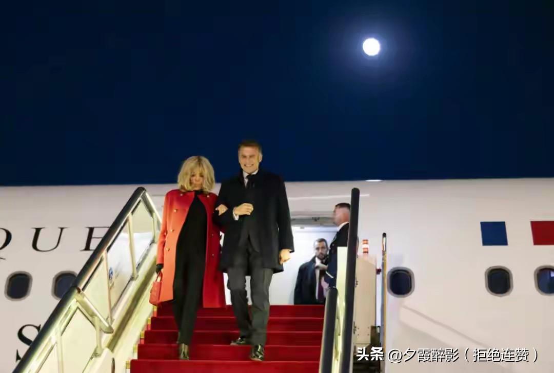 马克龙刚落地就发推强调“中法全面战略伙伴关系”，明确此次要敲定航空、核能等5大领