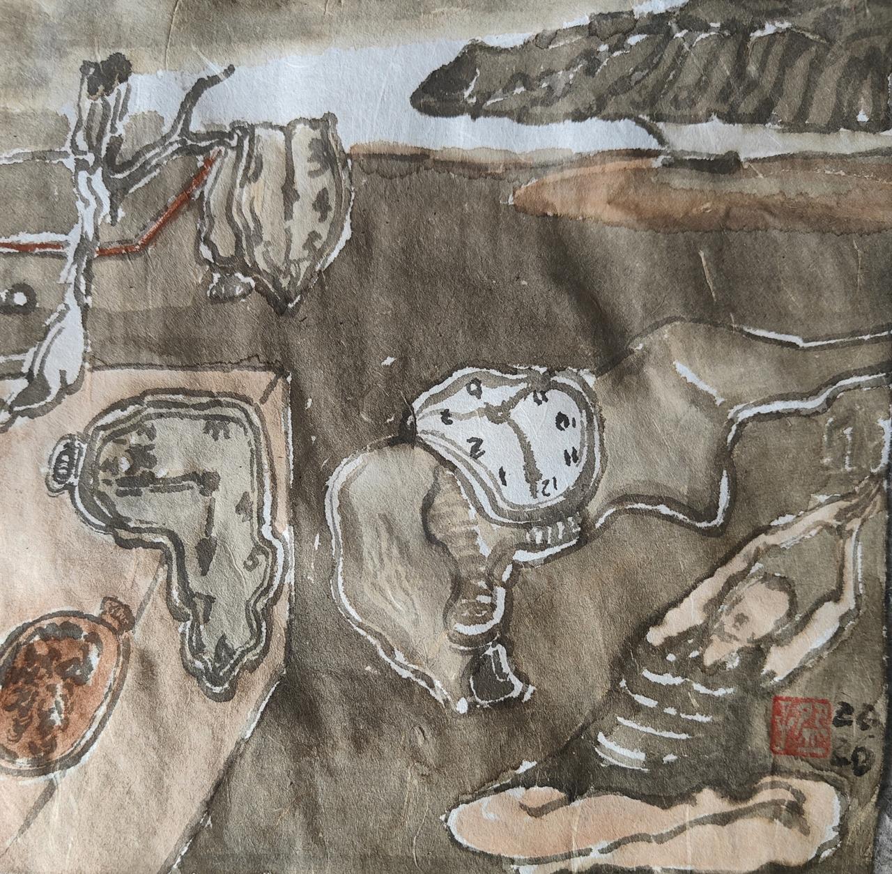 碗拟世界名画《记忆的永恒》