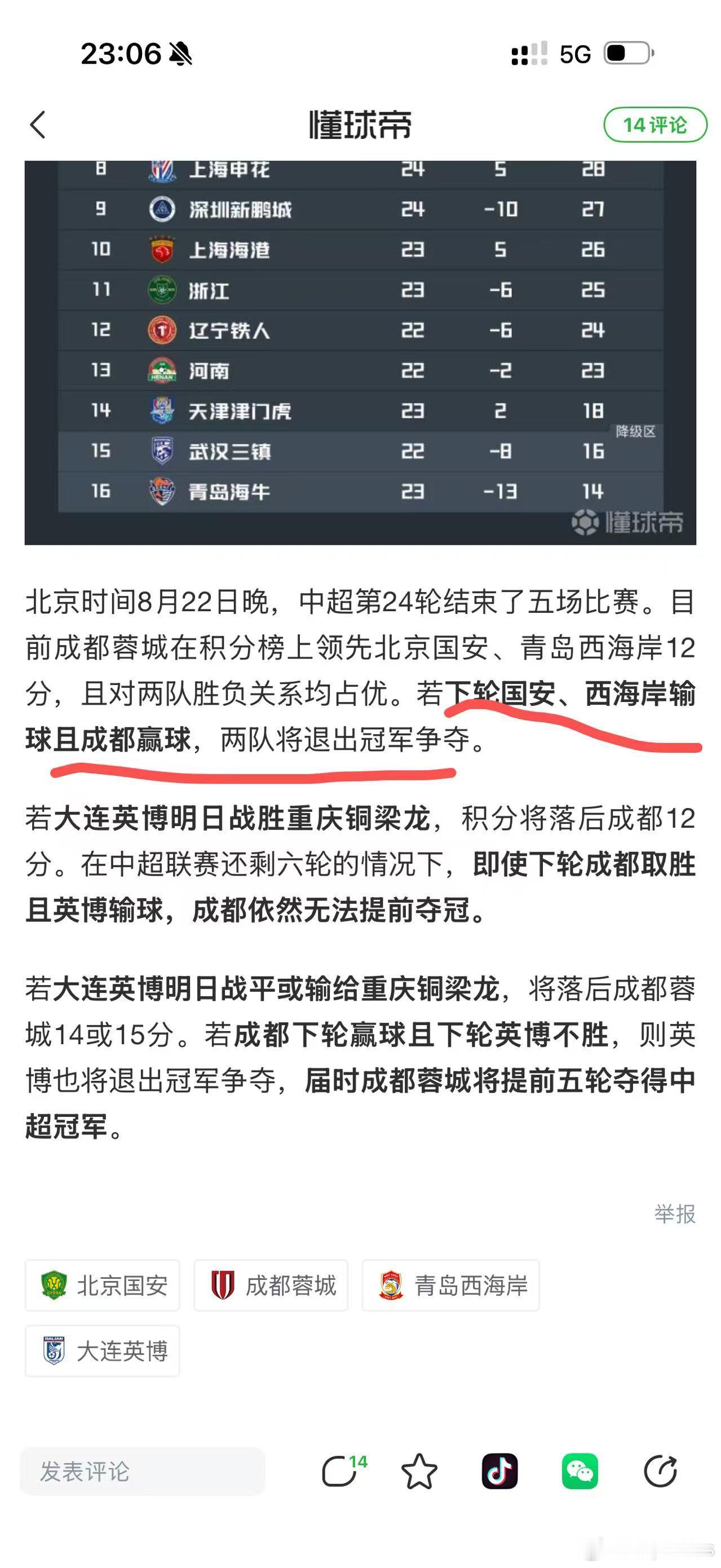 我就晓得有学霸要开始了成都蓉城中超联赛一起登场