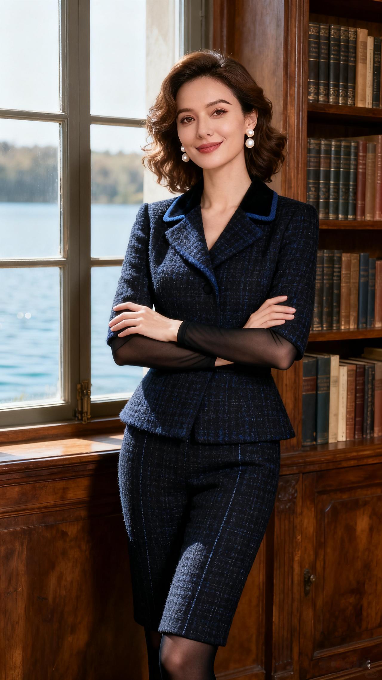 怎样穿搭知性又显身材? 
知性，显身材。