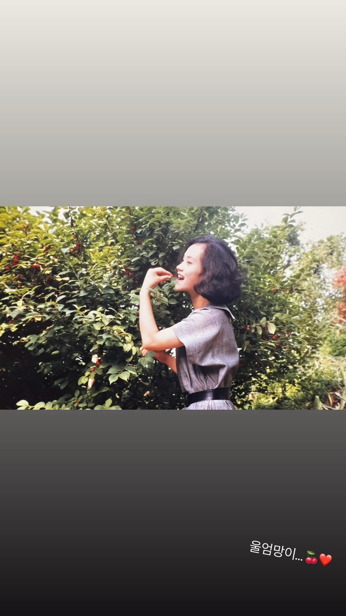 241109 imwinter IG story更新我妈妈...🍒❤️ ​​​