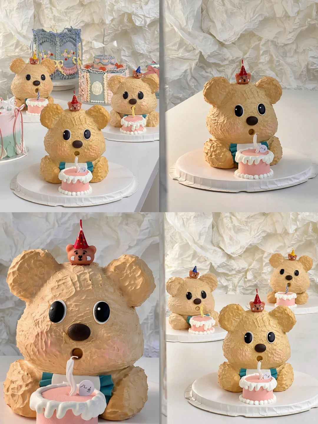 成都蛋糕培训｜是谁会自己做黄油小熊蛋糕啦🥰 出品的时候，一整个哇塞住...