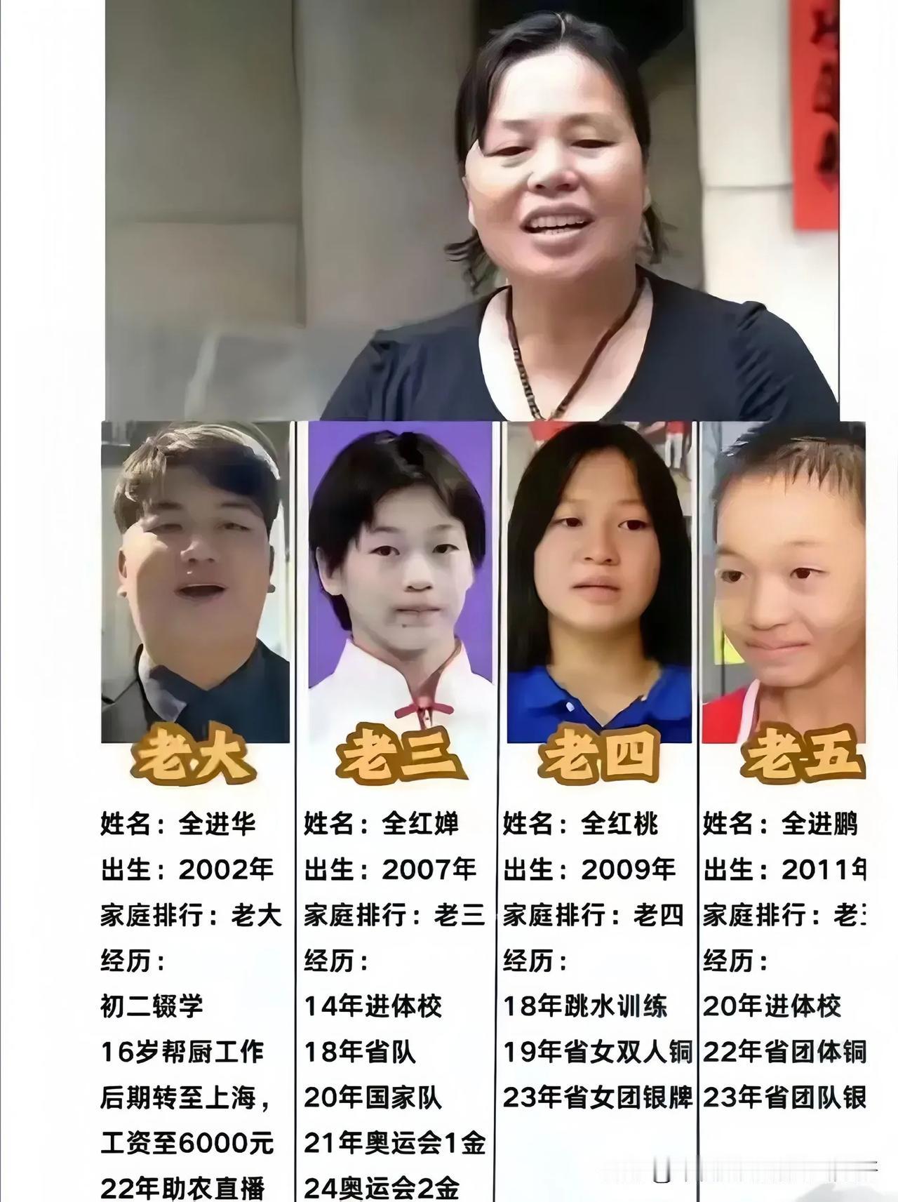 震惊！全红婵妈妈46岁勇当五孩妈，背后藏着怎样的育儿智慧与家庭奋斗史？
在普通家