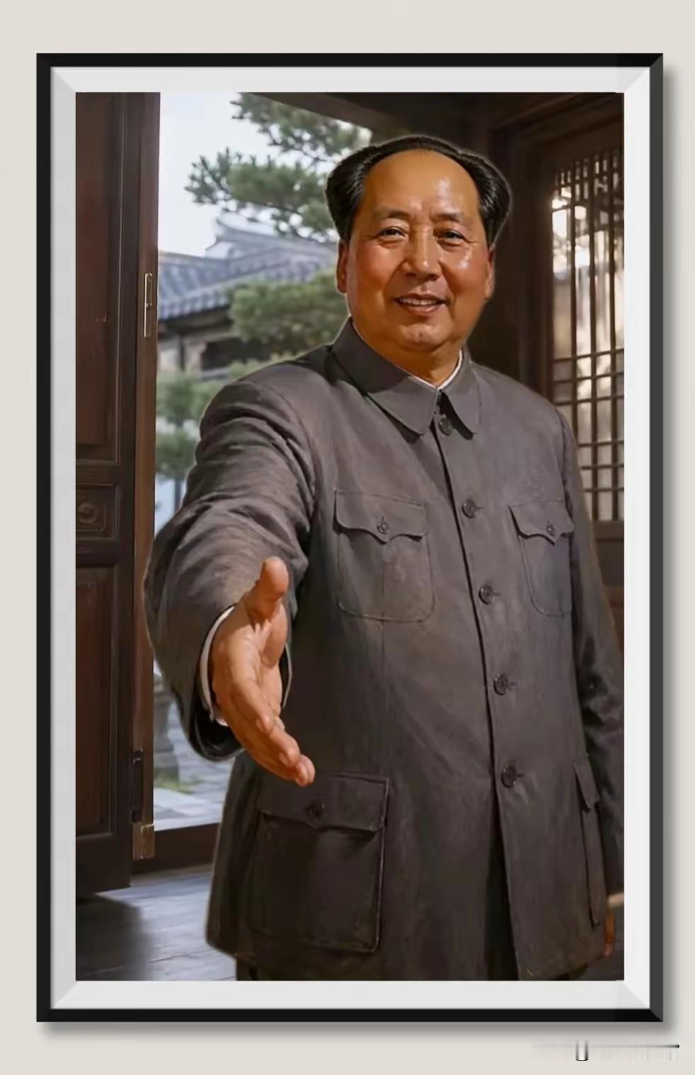 毛主席带领人民推翻三座大山，赢得民族独立、人民解放，建立中华人民共和国，彻底结束