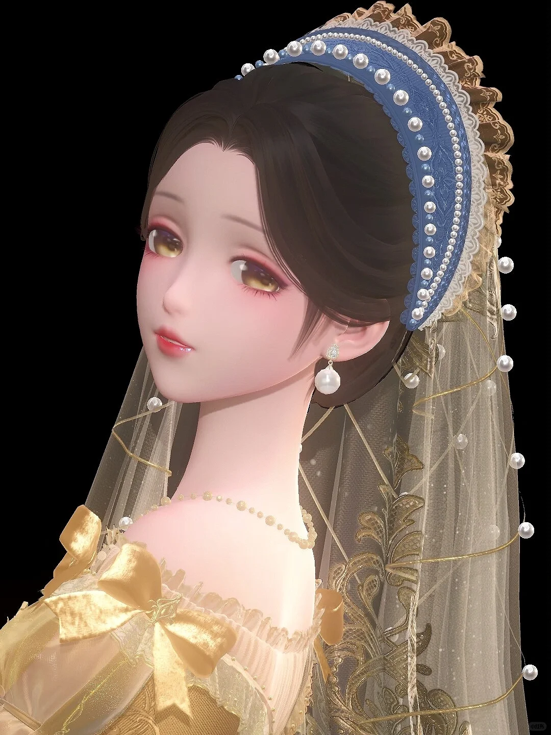 戴珍珠耳环的少女