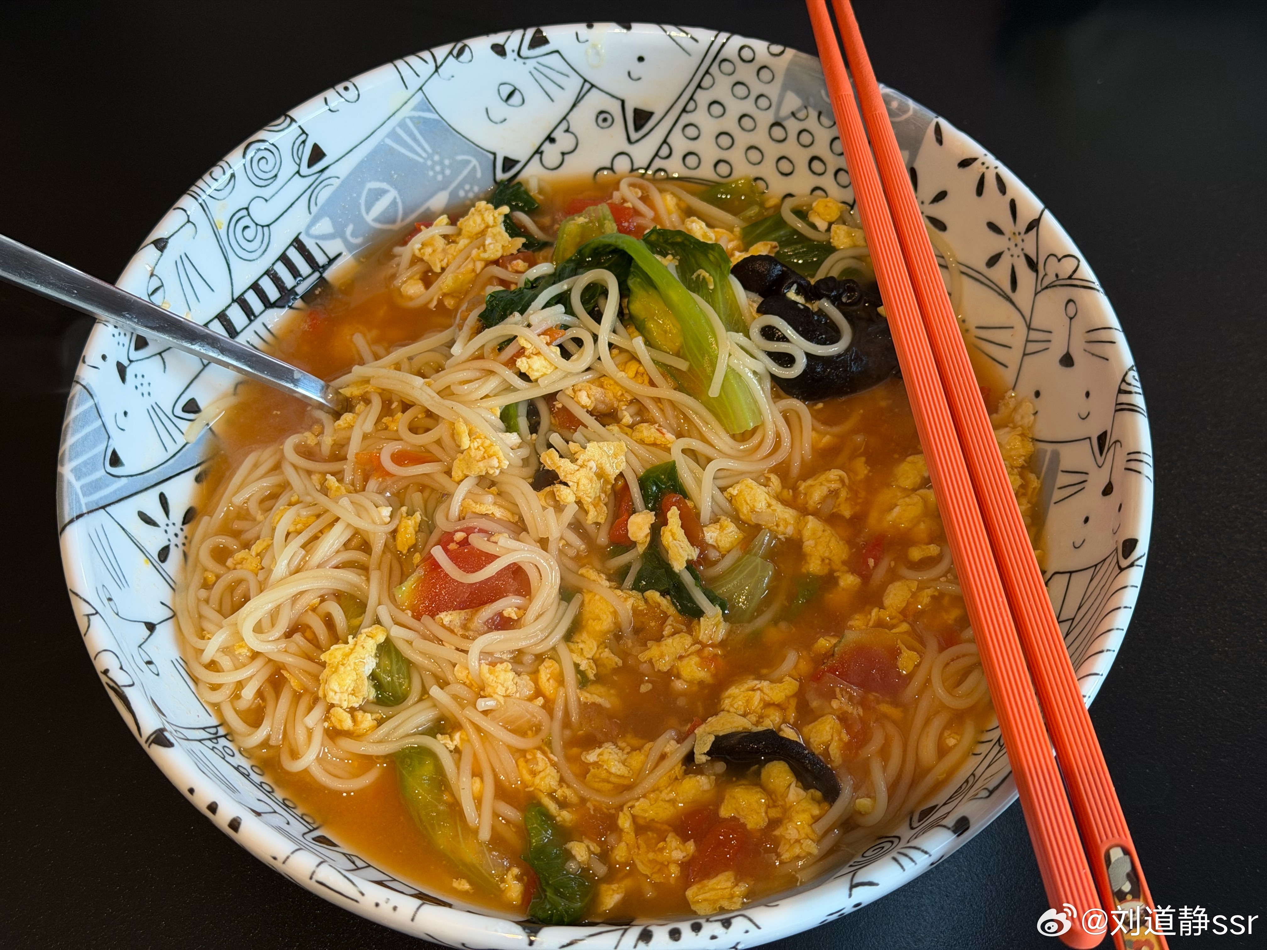 今天早饭～自己做！炝锅面-大家有食欲不 北京