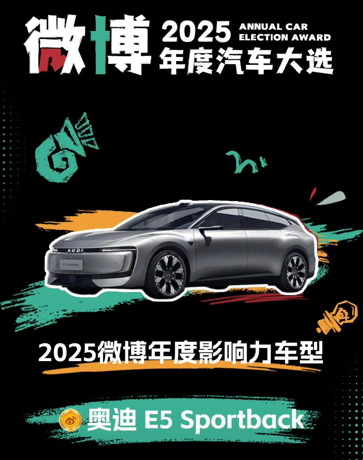 奥迪E5连夺两大年度车桂冠有一说一，这车确实挺帅的，设计很前卫，我很喜欢的设计风