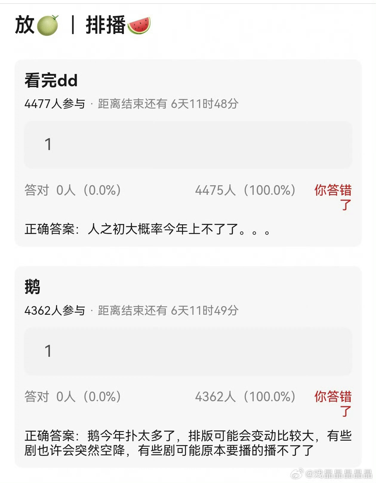 鹅现在真的是上一部扑一部[笑cry] ​​​
