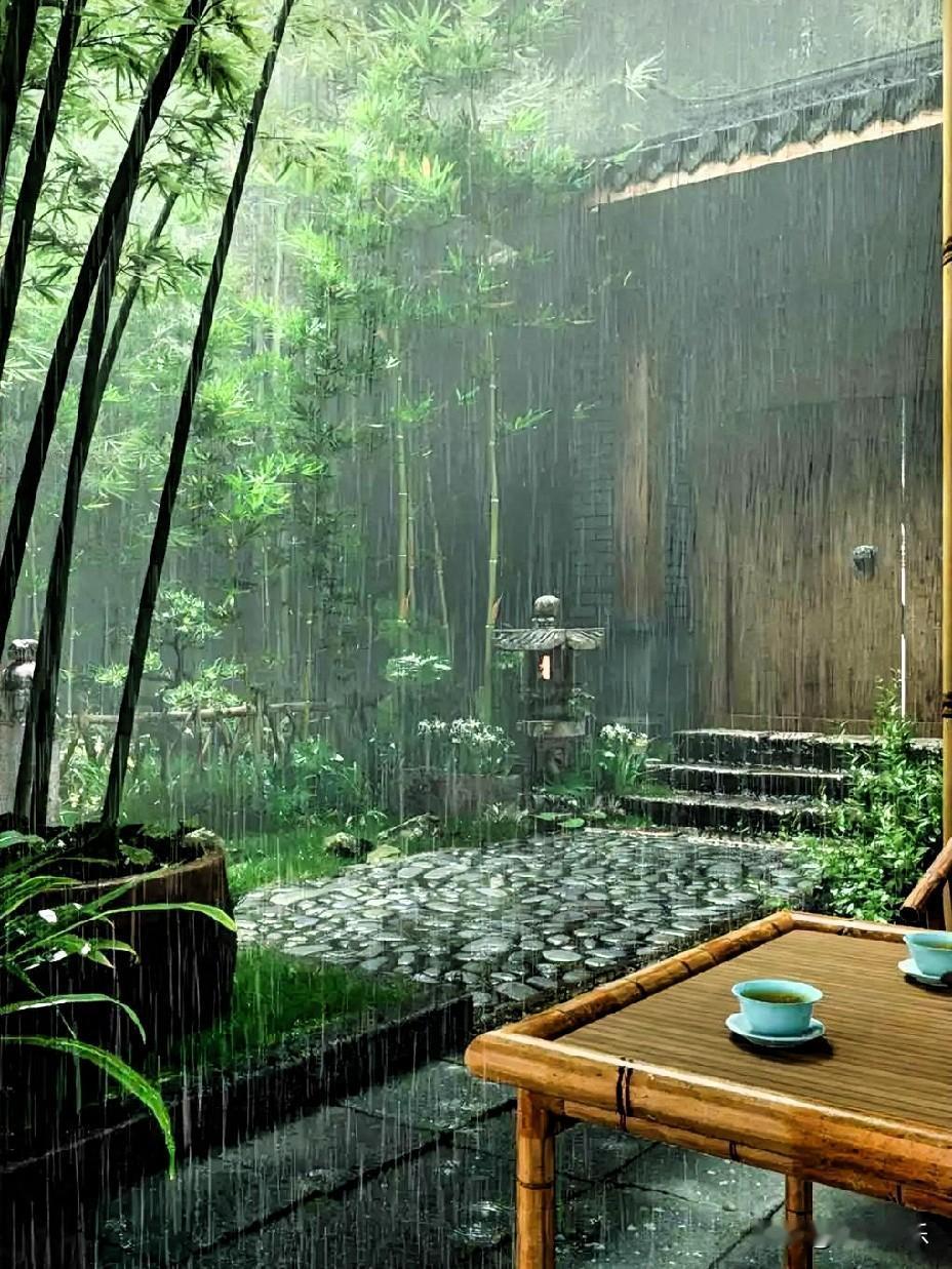 赏析：这幅下联“今朝薄雾轻云”与上联“昨夜狂风暴雨”形成鲜明对比。从内容上看，上