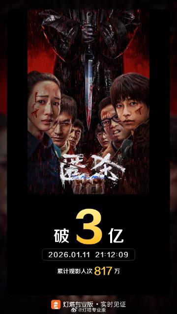 电影《匿杀》票房破3亿
