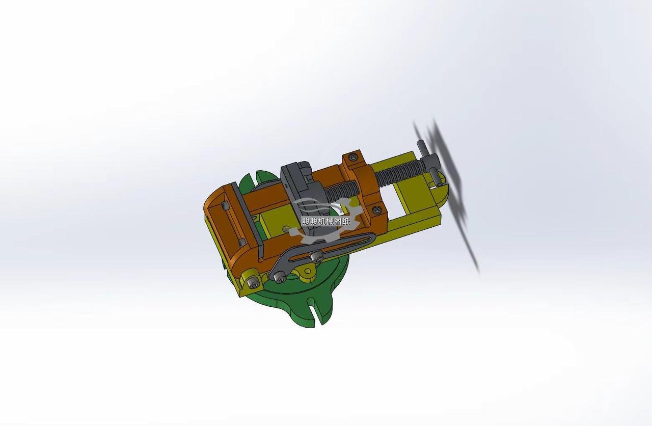 台虎钳3D模型图纸下载_机械数模资料。图纸介绍 ：本台虎钳适用于钳工操作中工件的