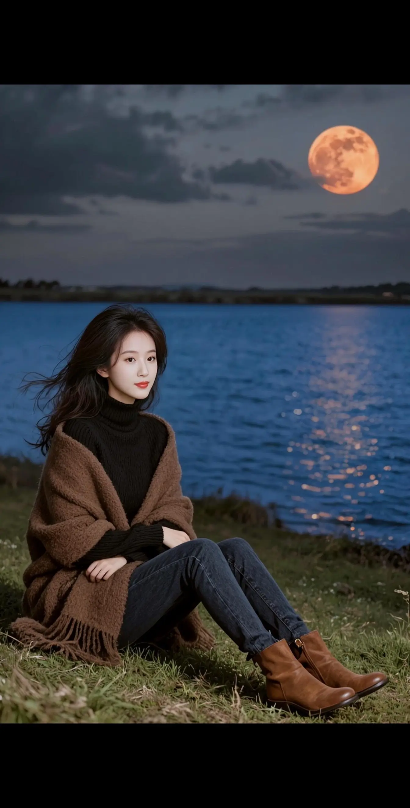 AI暗调孤独写真 ai创作