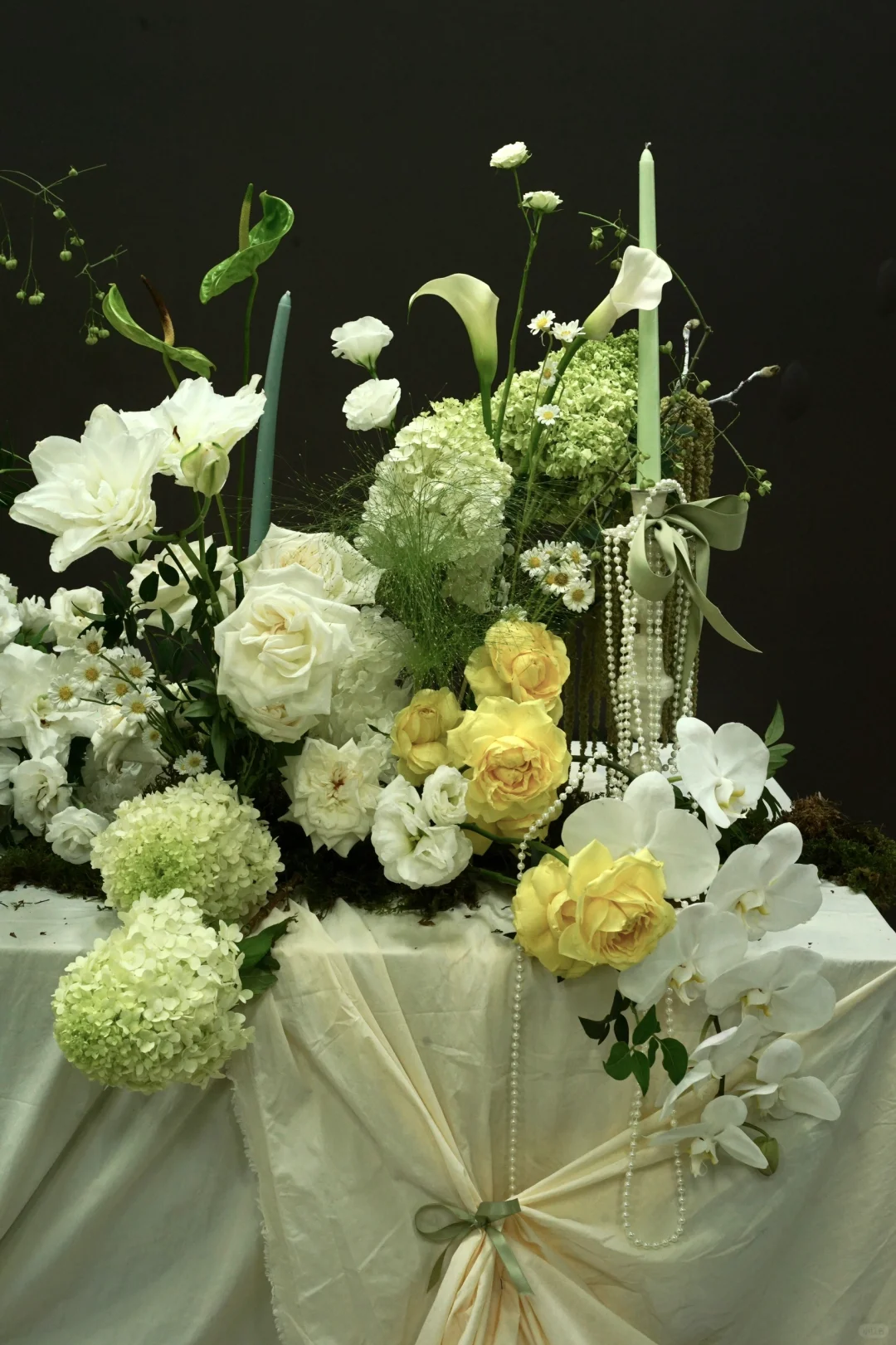今日自然系法式小餐桌花艺