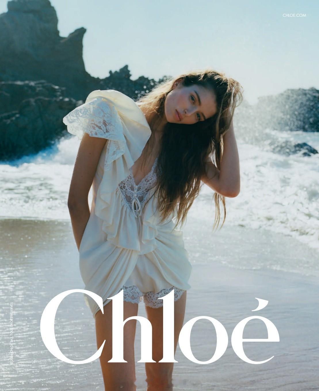 Chloe 2026年春夏成衣广告大牌广告 模特：Awar Odhiang, J