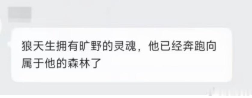 修狗投稿 【投稿】狼天生拥有旷野的灵魂，他已经奔跑向属于他的A组森林了。2026