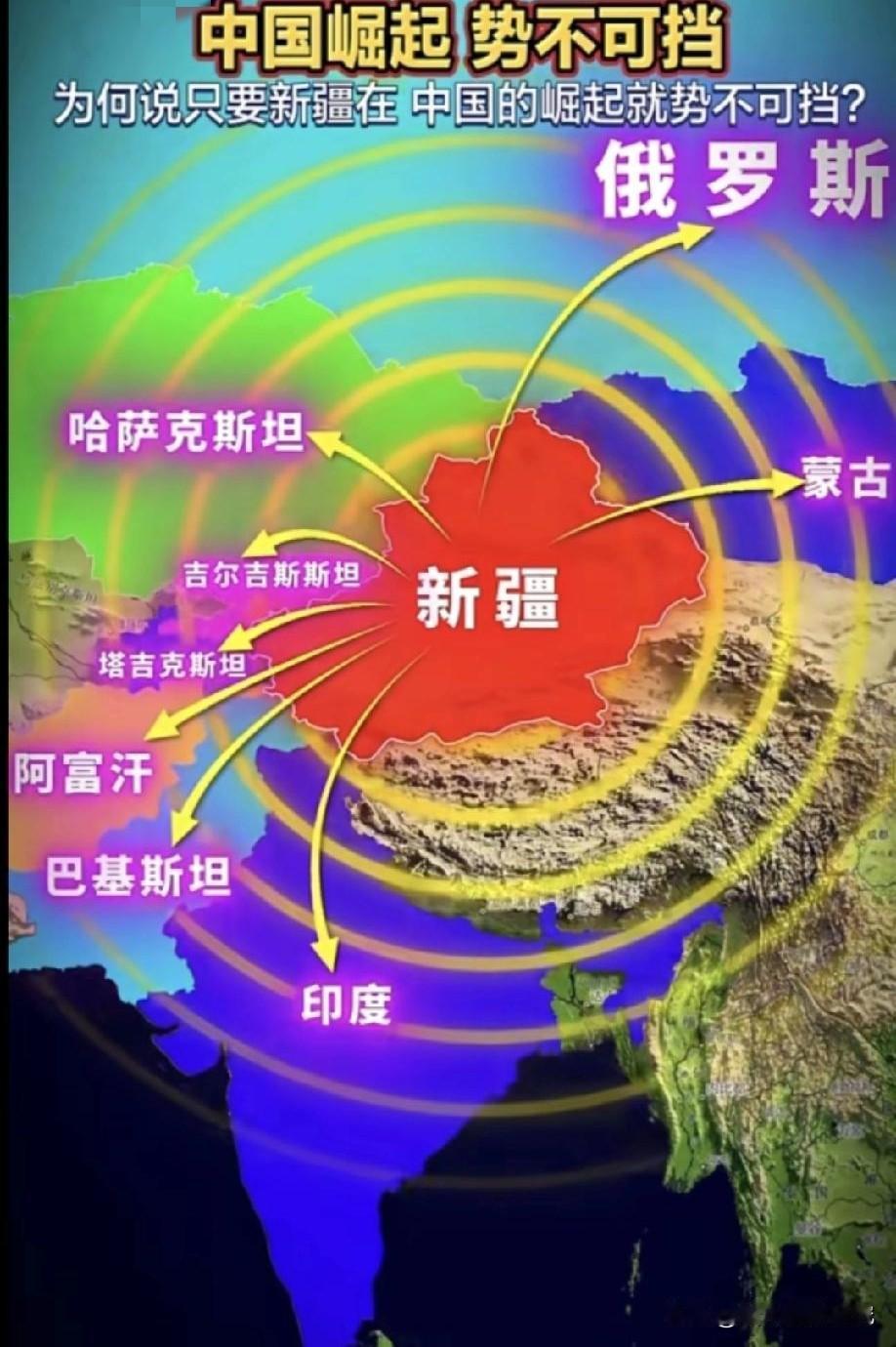 为什么说只要有新疆在，我国的崛起之势就不可阻挡，看看我国新疆面积有多大，新疆的辐
