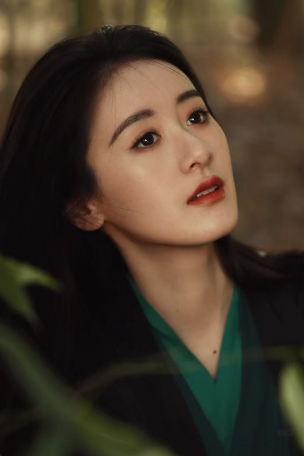 袁冰妍  一袭粗布衣，寒剑的鸣音，眼神凌厉身段轻盈的黑衣杀手~很有电影卧虎藏龙那